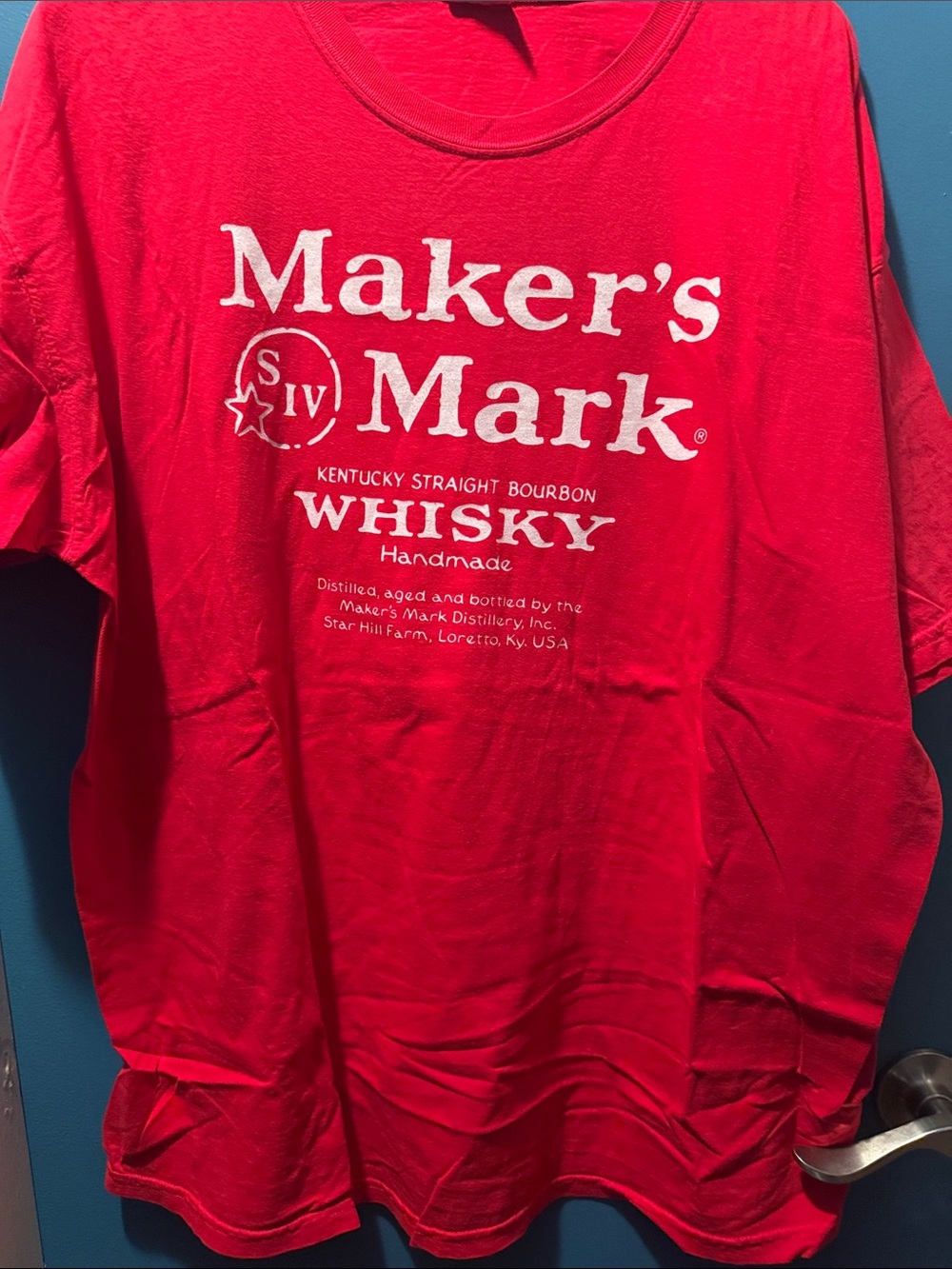 Comfort Colors Red Maker's Mark Whiskey Graphic Tee